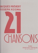 21 Chansons, volume 1, recueil piano-chant
