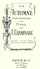 Automne Op.35 (Etude de concert N°2) in Six Etudes de Concert Op.35 Premier Recueil