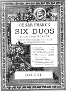 Soleil : Six Duos pour Voix Egales N°5