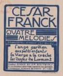 Quatre Mélodies, N°1 L'Ange Gardien, transcription pour Voix Seule