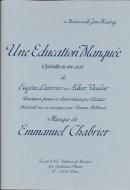 Une éducation manquée (Opérette en un acte)